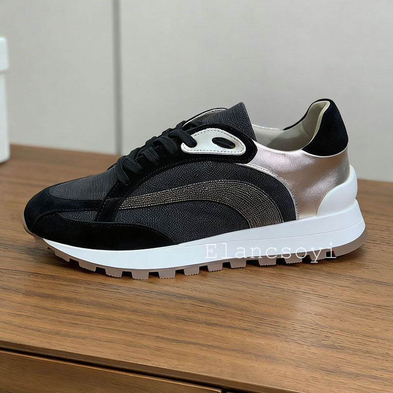 Sneakers Women Lace Up String  - đánh giá và giá Knit Fabric Lace Up Sneakers