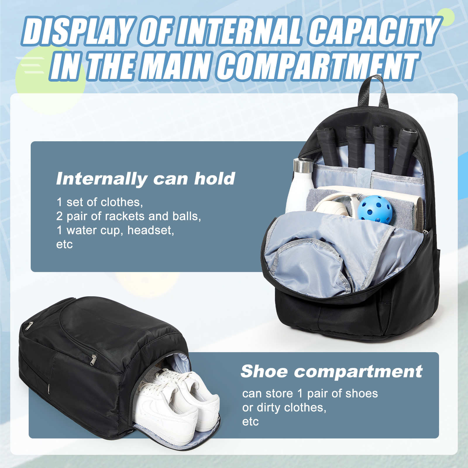 Tennis Bag Tennis Backpack 2 R - đánh giá và giá Women'S Shoes