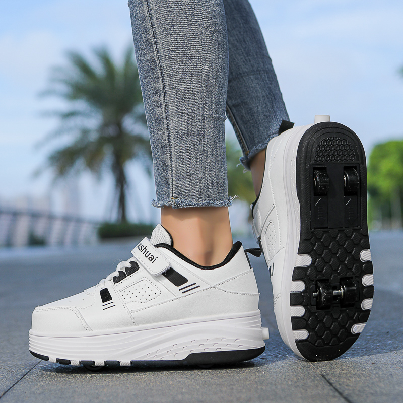 Kids 4‑Wheel Retractable Rolle - đánh giá và giá Running Shoes