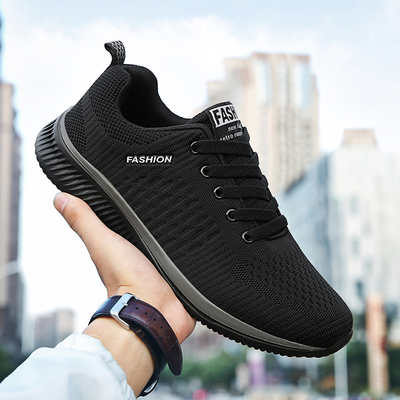 YRZL Sports Shoes for Men Shoe - đánh giá và giá Knit Fabric Lace Up Sneakers