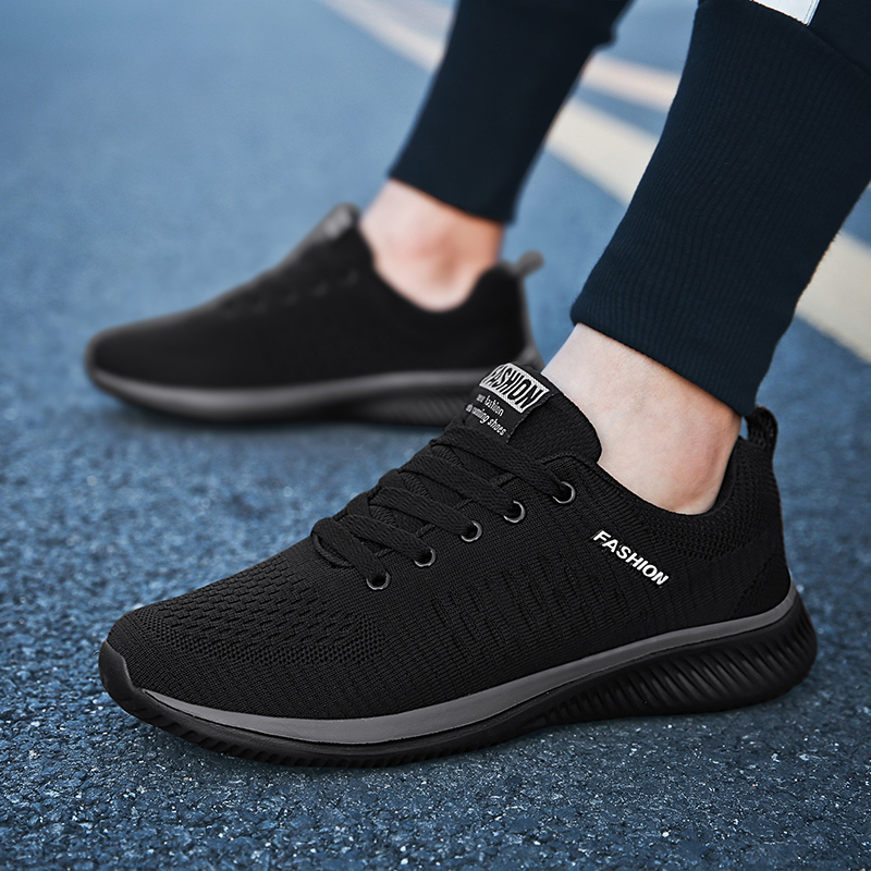 YRZL Sports Shoes for Men Shoe - đánh giá và giá Knit Fabric Lace Up Sneakers
